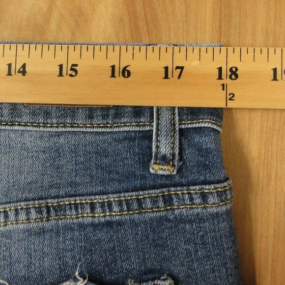 JUDY BLUE Boyfriend Fit Distressed Jeans JB82862MD Sz 14W Ripped Destroyed Denim - Picture 14 of 16